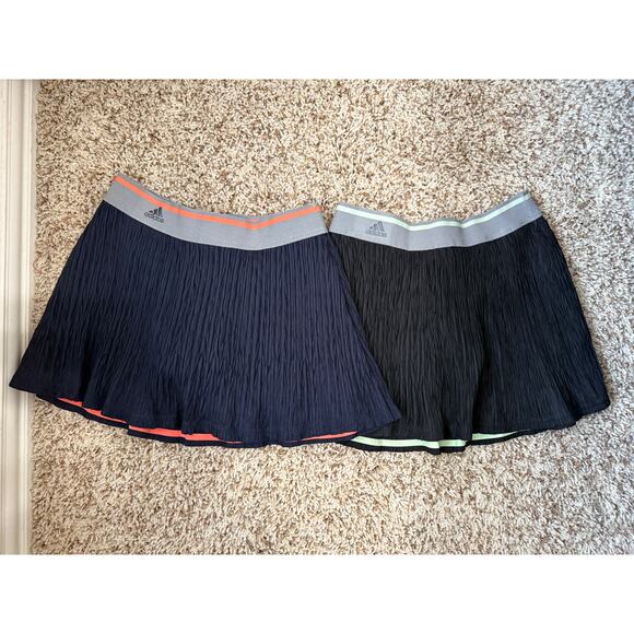 Adidas Matchcode Tennis Skirt‎ Lot Navy & Black Size M – Pleated Athletic skorts - Picture 1 of 4